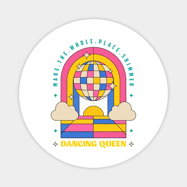 Disco Dancing Queen Magnet by amylouisebaker